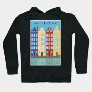 Amsterdam, Holland, Travel Poster Hoodie